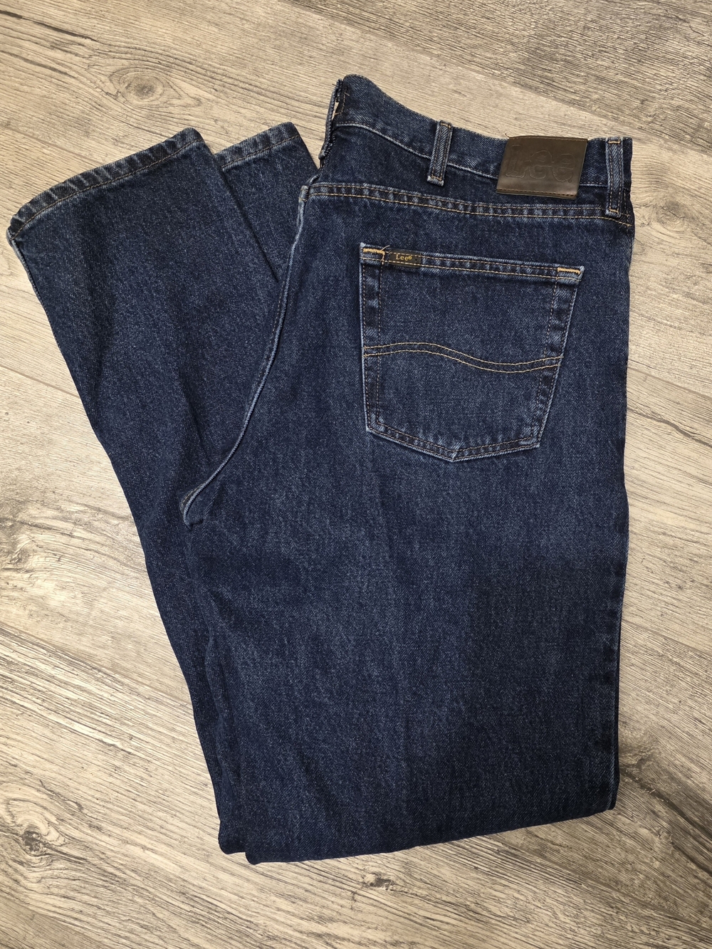 Lee Men’s Straight Jeans - Dark Blue